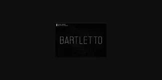 Bartletto Font Poster 1