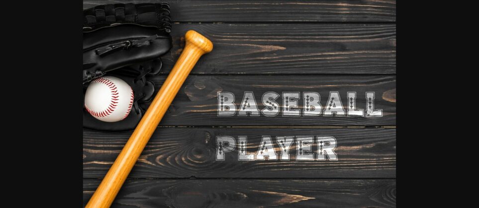 Baseball Font Poster 6