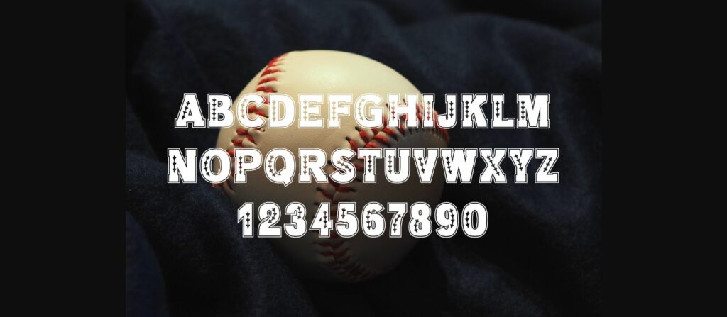 Baseball Font Poster 10