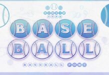 Baseball Font Poster 1