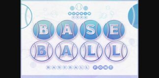 Baseball Font Poster 1