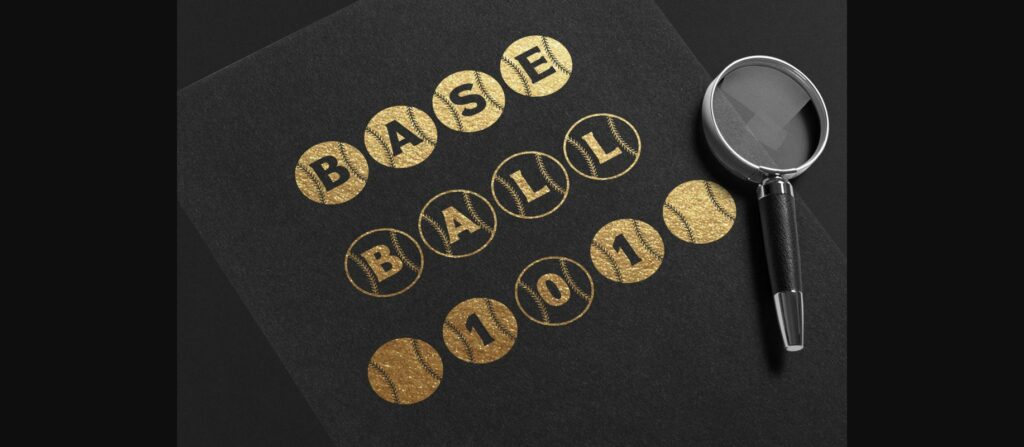 Baseball Font Poster 6