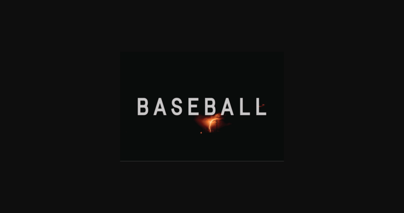 Baseball Font Poster 3