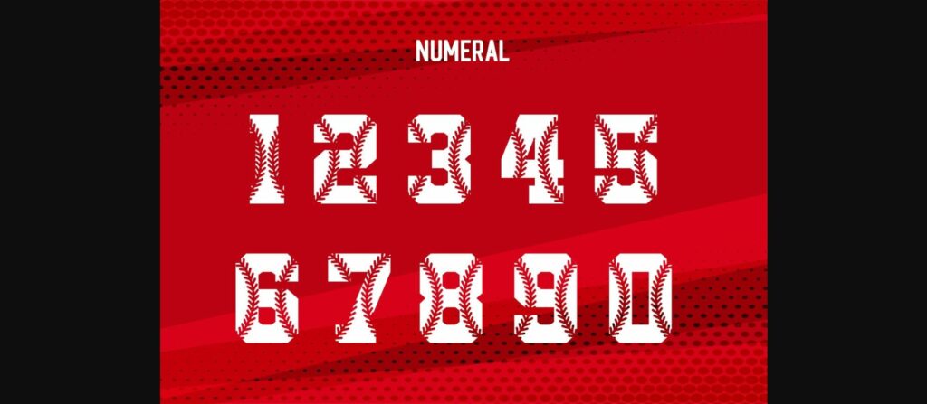 Baseball Font Poster 5