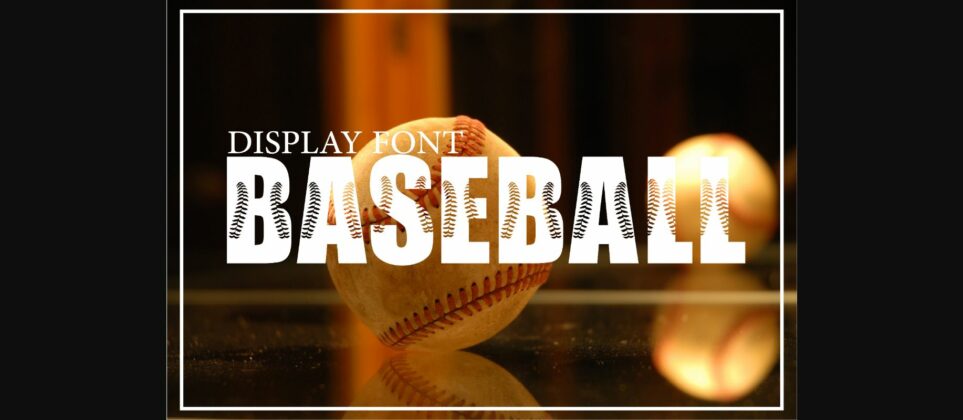 Baseball Font Poster 3