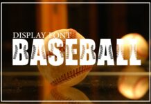 Baseball Font Poster 1