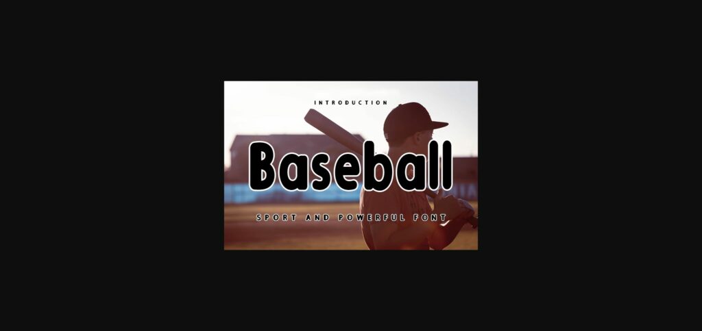 Baseball Font Poster 3