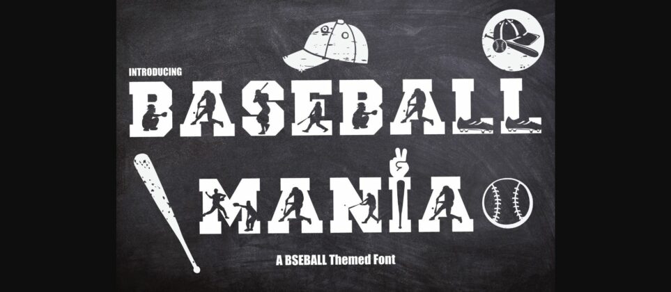 Baseball Mania Font Poster 3