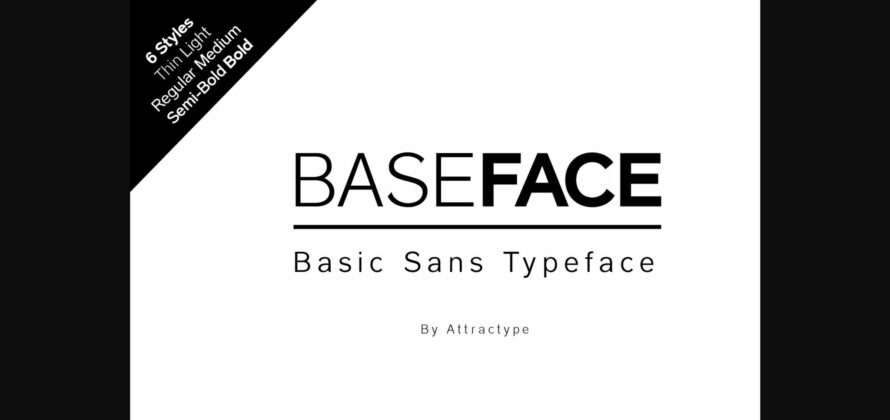 Baseface Font Poster 3