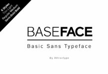 Baseface Font Poster 1