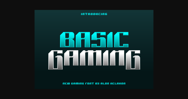 Basic Gaming Font Poster 3