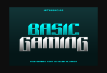 Basic Gaming Font Poster 1