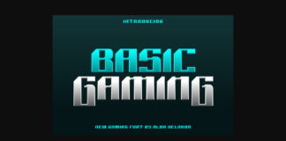 Basic Gaming Font Poster 1