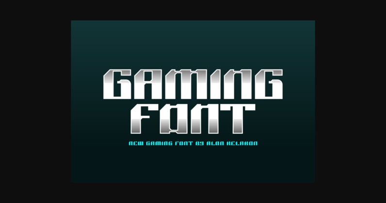 Basic Gaming Font Poster 4