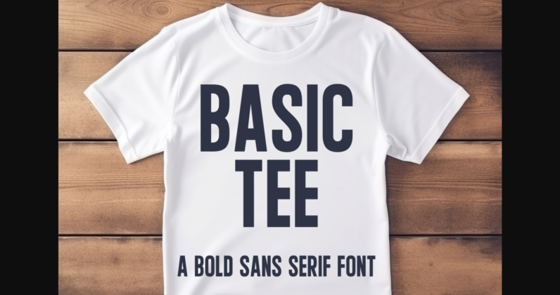Basic Tee Font Poster 3
