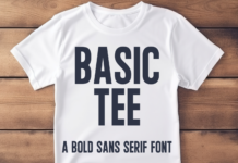 Basic Tee Font Poster 1