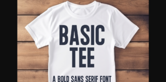 Basic Tee Font Poster 1