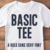 Basic Tee Font