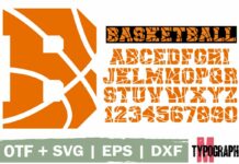 Basketball Font Poster 1