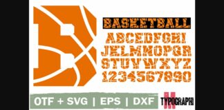 Basketball Font Poster 1