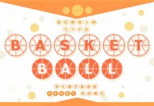 Basketball Font Poster 1