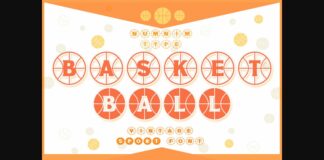 Basketball Font Poster 1