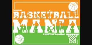 Basketball Mania Font Poster 1