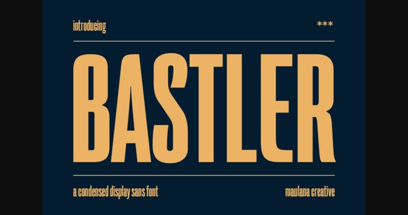 Bastler Font Poster 3
