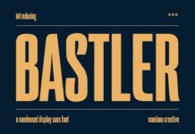 Bastler Font Poster 1
