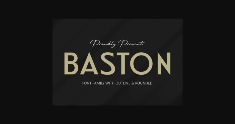 Baston Font Poster 3