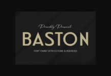 Baston Font Poster 1