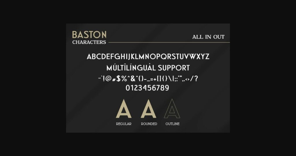 Baston Font Poster 9
