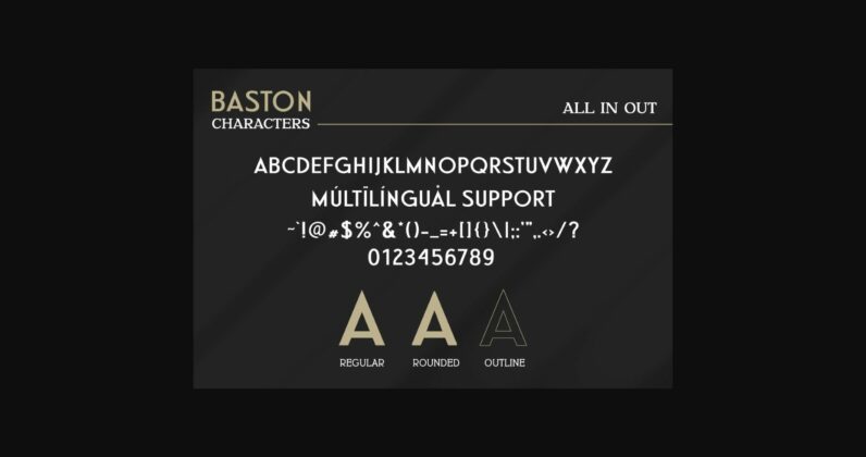 Baston Font Poster 9