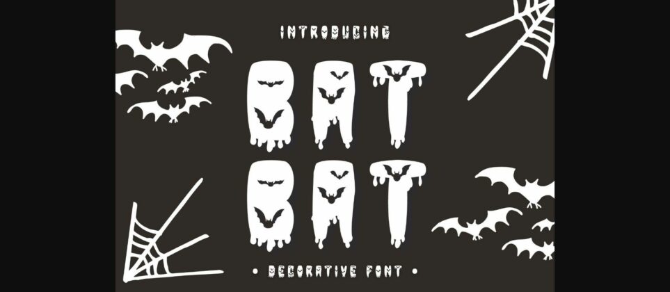 Bat Bat Font Poster 3