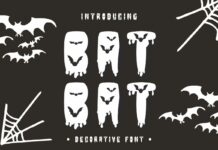 Bat Bat Font Poster 1