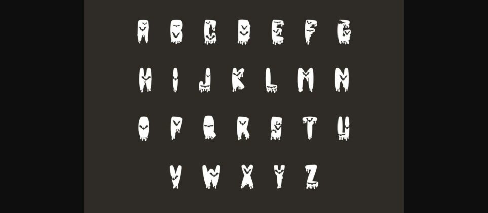 Bat Bat Font Poster 4