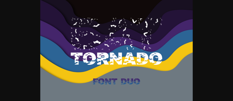 Bat Tornado Duo Font Poster 3