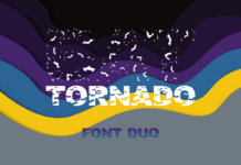 Bat Tornado Duo Font Poster 1