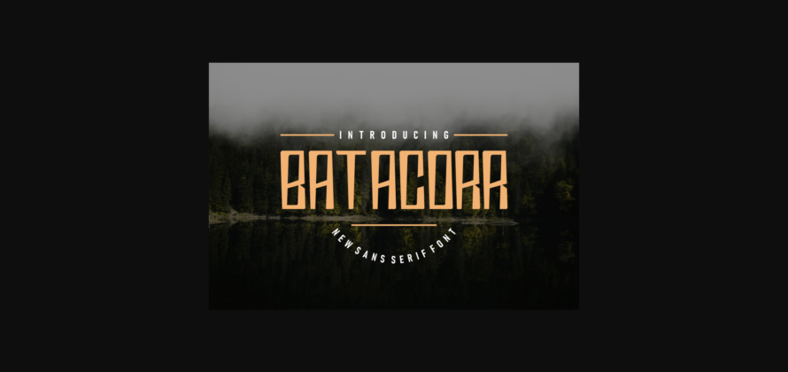 Batacorr Font Poster 2