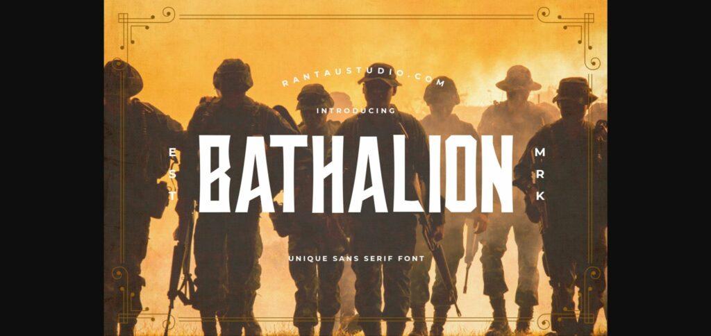 Bathalion Font Poster 3