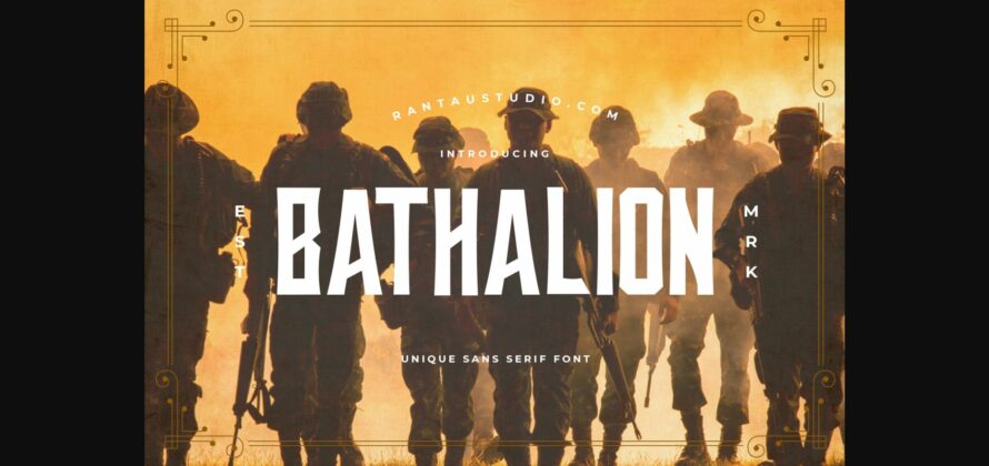 Bathalion Font Poster 3