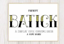 Batick Font Poster 1