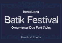 Batik Festival Font Poster 1