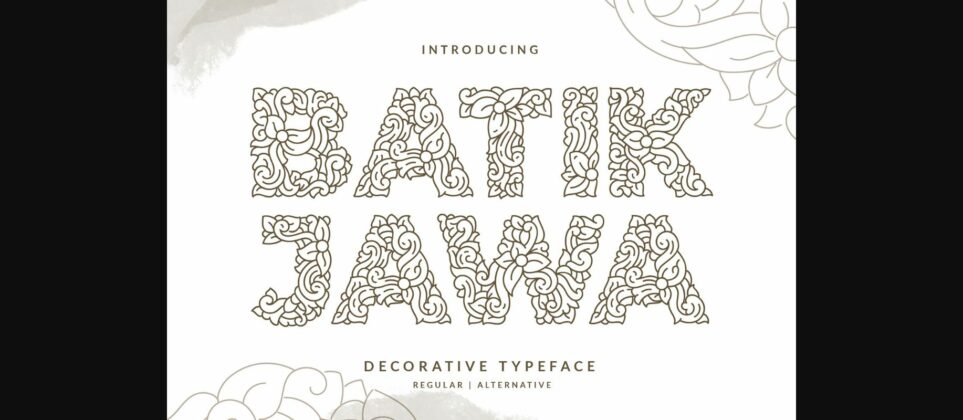 Batik Jawa Font Poster 3