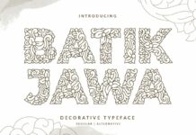 Batik Jawa Font Poster 1