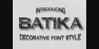 Batika Font Poster 1