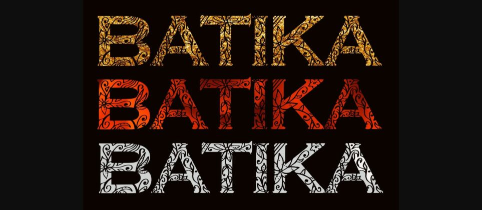 Batika Font Poster 6