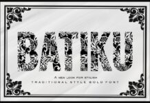 Batiku Font Poster 1