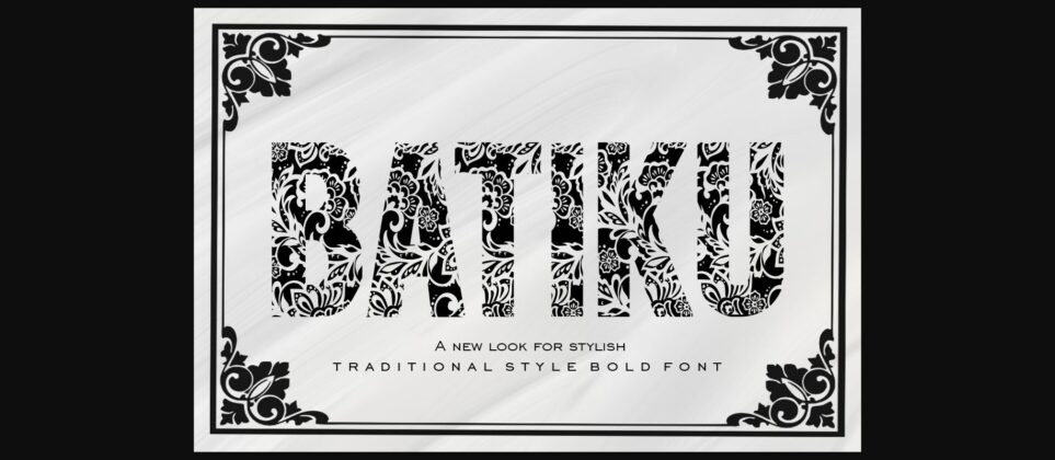 Batiku Font Poster 1