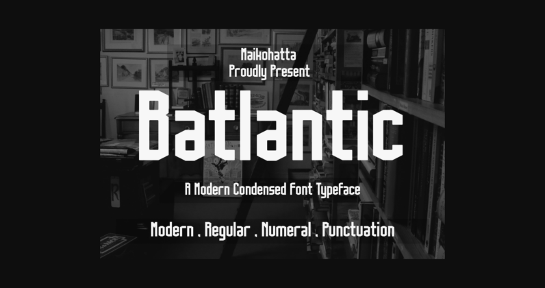 Batlantic Font Poster 3